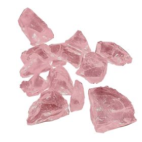 AZ Patio Heaters Recycled Fire Pit Fire Glass in Pink